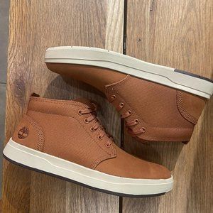 TIMBERLAND MEN'S DAVIS SOUARE LEATHER / FABRC CHUCCA RUST NUBUCK A29S6 ALL SIZES